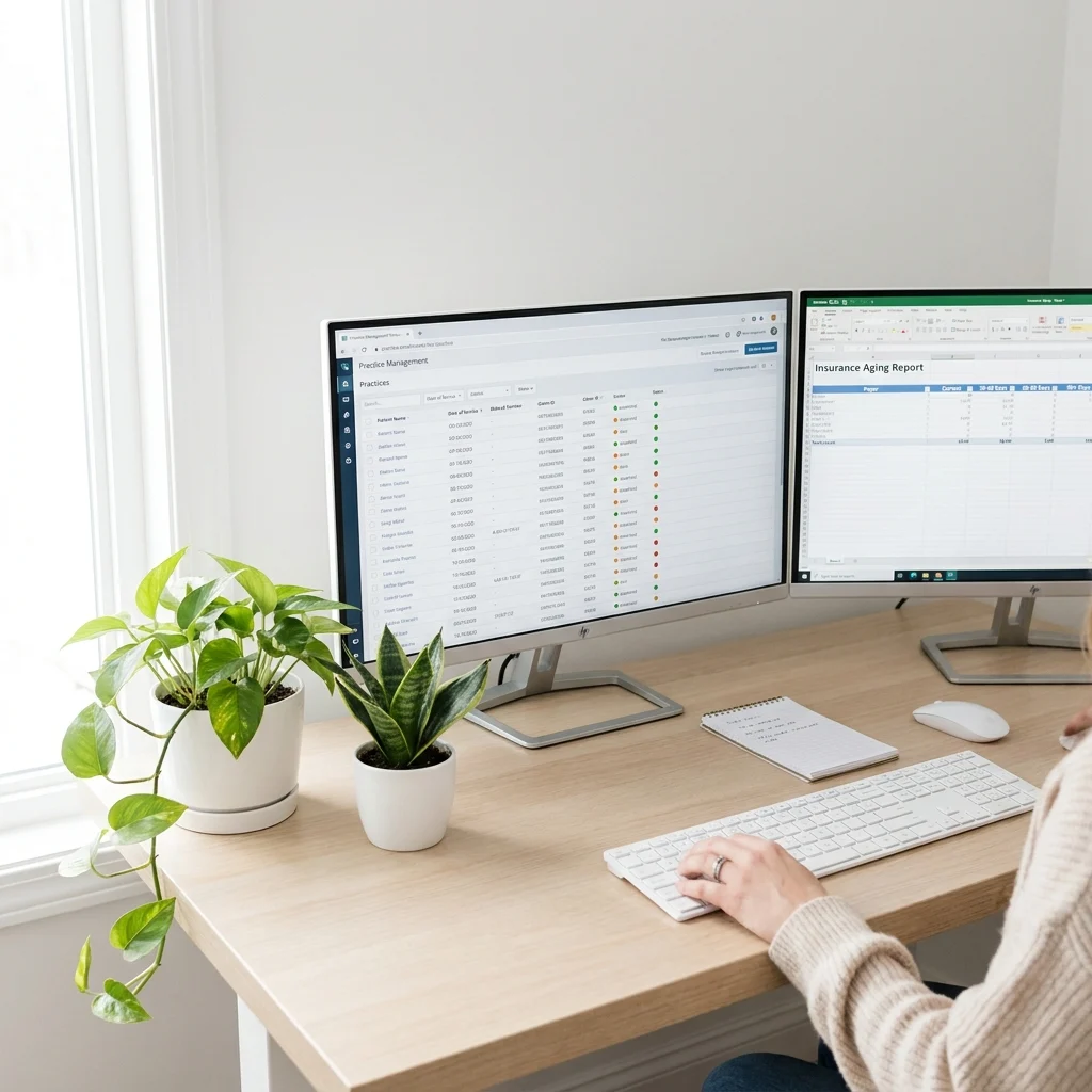 Smart Dental Billing Working With Dekstop Computer